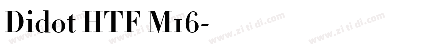 Didot HTF M16字体转换
